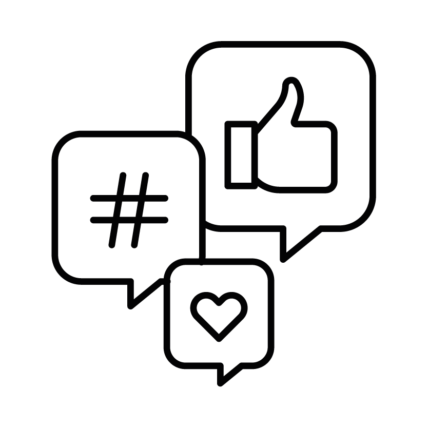 Icono de redes – Contenido digital y gestión social
